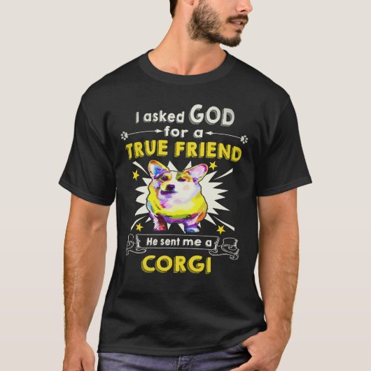 33 彼が私にコーギーをくれた Tシャツ (正面)