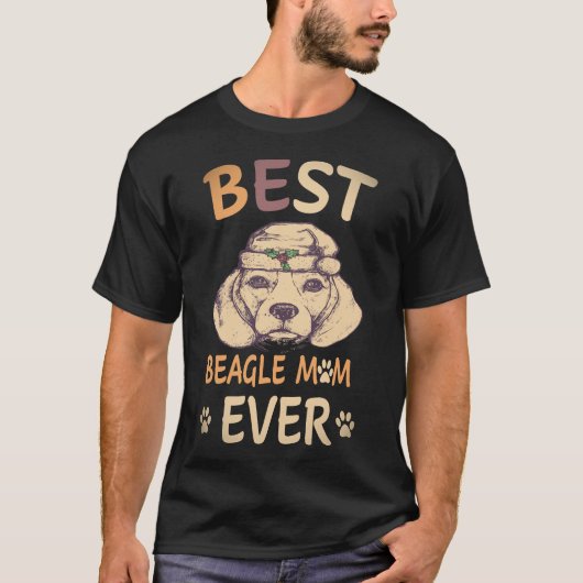 33 最高のビーグルママ ビーグル犬 Tシャツ (正面)