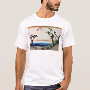 33.白須賀宿、広重白洲宿広重、浮世絵 Tシャツ