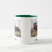 33. 300-100交通5-03でつかまえられて、33。 300-100… ツートーンマグカップ (中央)