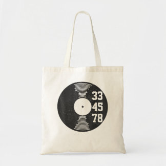 33 45 78 RPMヴィンテージレトロVinyl Record DJ Music G トートバッグ