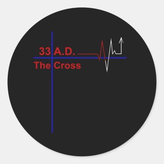 33 A.D.ハートビートクロス ラウンドシール (正面)