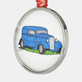 33 Chevyのセダン配達 メタルオーナメント (左)