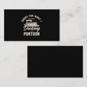 33.Pontoon boat Gifts for a Boat Fan 名刺 (正面/裏面)