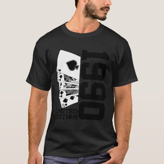 33Rdトランプのポーカー1990 Tシャツ (正面)