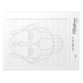 33x3発現方法、引力の法則 ノートパッド (正面)