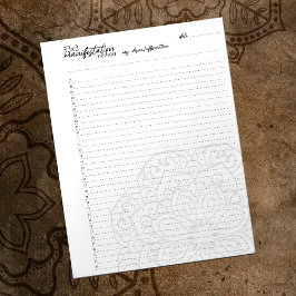 33x3発現方法、引力の法則 ノートパッド