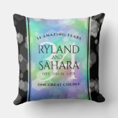 34エレガント周年記念結婚お祝い クッション (裏面)