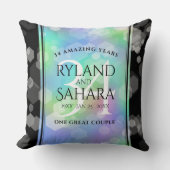 34エレガント周年記念結婚お祝い クッション (正面)