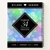 34エレガント周年記念結婚お祝い ノートブック (裏面)