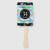 34エレガント周年記念結婚お祝い ハンドファン (正面)