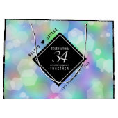 34エレガント周年記念結婚お祝い ラージペーパーバッグ (裏面)