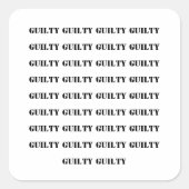 34カウントで有罪 スクエアシール (正面)