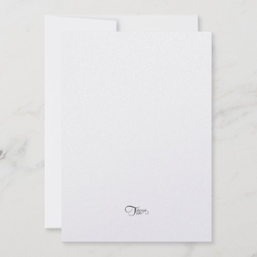 34カラーオプションスノーフレークホリデーパーティー 招待状 (正面)