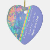 34周年結婚オパール セラミックオーナメント (右)