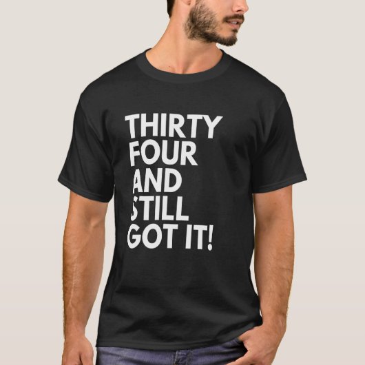 34歳でまだ34得番目のBir Tシャツ (正面)