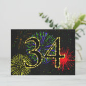 34歳の誕生日パーティーが開く 招待状 (スタンド正面)