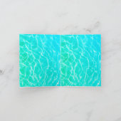 34歳の誕生日プールパーティーへの招待状 招待状 (内部)