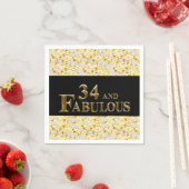 34歳の誕生日 スタンダードカクテルナプキン (インサイチュ)