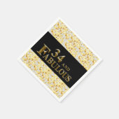 34歳の誕生日 スタンダードカクテルナプキン (角)