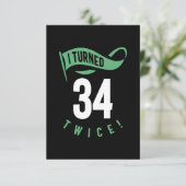 34歳の誕生日 出欠カード (スタンド正面)