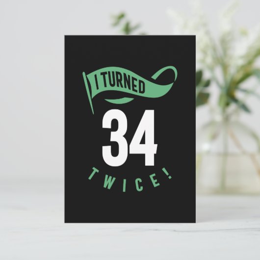 34歳の誕生日 出欠カード (スタンド正面)