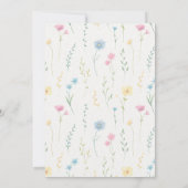 34歳エレガントの誕生日招待状フローラボホシック 招待状 (裏面)