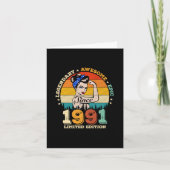 34歳ブデイヴィンテージ34誕生日ギフト女性 カード (正面)