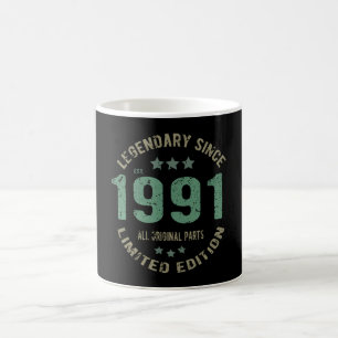 34歳1991年伝説36誕生日ギフト コーヒーマグカップ