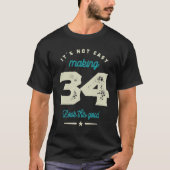 34歳34誕生日ギフトおもしろい Tシャツ (正面)