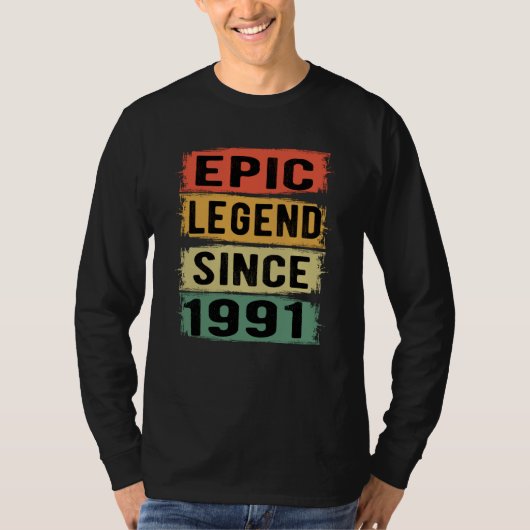 34歳Bday Epic Legend 34誕生日ギフト Tシャツ (正面)