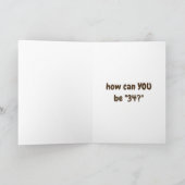 ***34番目の誕生日***考え*ナッツです！!!!!! カード (内部)