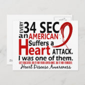 34秒ごとの私のハート病/攻撃 ポストカード (正面/裏面)