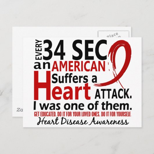 34秒ごとの私のハート病/攻撃 ポストカード (正面/裏面)
