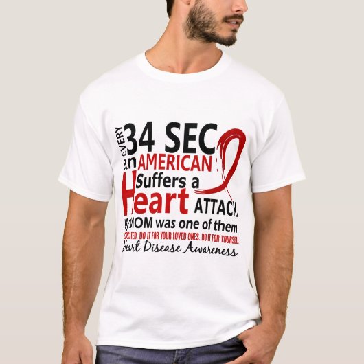 34秒毎にお母さんの心臓病/攻撃 Tシャツ (正面)