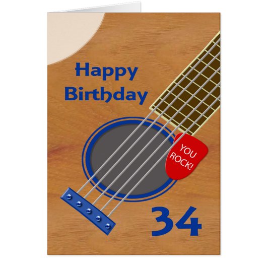 34誕生日ギタープレーヤー誕生日 (正面)
