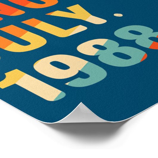 34誕生日ギフト34歳の伝説 ポスター (角)