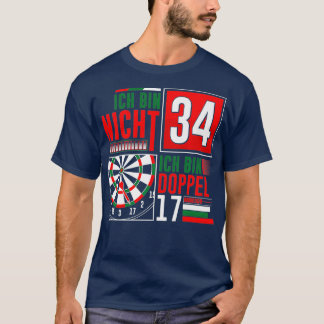 34誕生日ダーツおもしろいことわざダーツことわざ Tシャツ