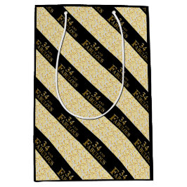 34誕生日 ミディアムペーパーバッグ