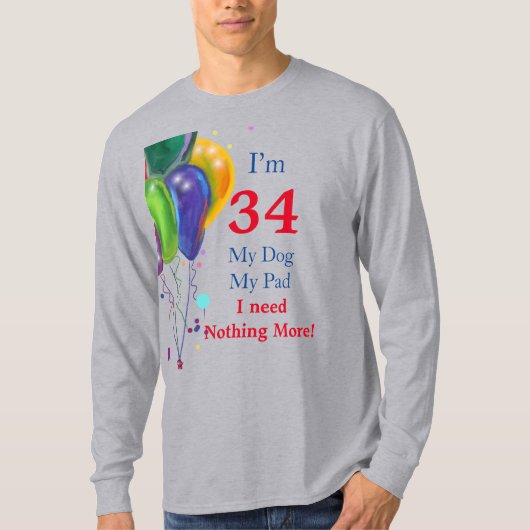 34誕生日 Tシャツ (正面)