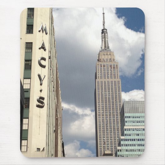 34通りエンパイアステート建物マンハッタンNYC マウスパッド (正面)