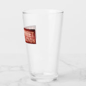 34通りニューヨークNYタイル駅の標識 タンブラーグラス (左)