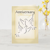 3424周年記念の祝福 カード (黄色い花)