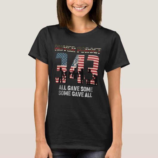 343消防士忘れ21日ま与えできない Tシャツ (正面)