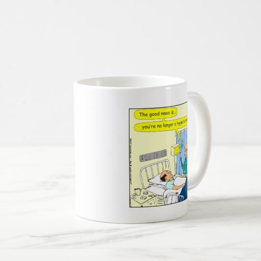 348もはや心気症色の漫画 コーヒーマグカップ (正面右)