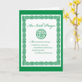 3489セントパットズデイIRISH祈りの言葉 カード (黄色い花)