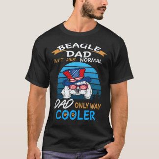 34 お父さん - ビーグルお父さん クーラー ビーグル Tシャツ