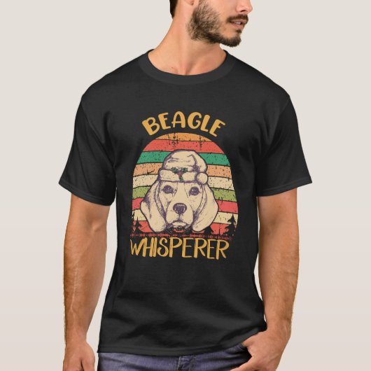 34 ビーグル語りかけ ビーグル Tシャツ (正面)