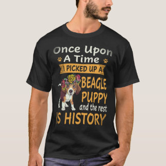 34 ワン・アポン・ア・タイム - ビーグルパピー ビーグル Tシャツ
