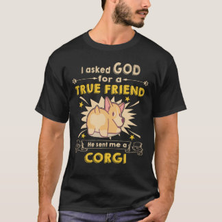 34 彼は私にコーギー犬を送ってくれた Tシャツ
